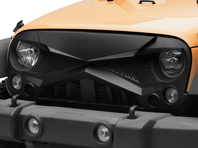 American Modified Hawke Grille with LED Eyebrow (07-18 Jeep Wrangler JK)
