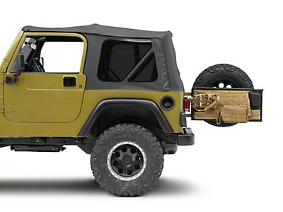 Smittybilt Jeep Wrangler .R. Tailgate Cover - Coyote Tan 5662224  (97-06 Jeep Wrangler TJ)