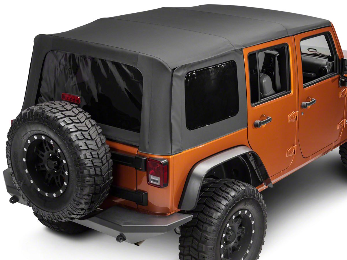 Smittybilt Jeep Wrangler OEM Replacement Soft Top w/Tinted Windows; Black  Diamond 9085235 (10-18 Jeep Wrangler JK 4-Door) - Free Shipping
