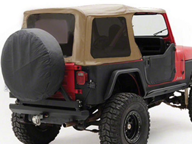 Replacement Soft Top Dark Tan Denim Bestop Jeep Wrangler TJ year 97-02