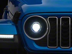 Morimoto Super7 LED Headlights; Black Housing; Clear Lens (18-24 Jeep Wrangler JL)