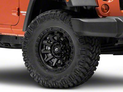 Fuel Wheels Covert Matte Black Wheel; 18x9 (07-18 Jeep Wrangler JK)