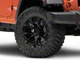Fuel Wheels Flame Blackout Wheel; 20x10 (18-24 Jeep Wrangler JL)