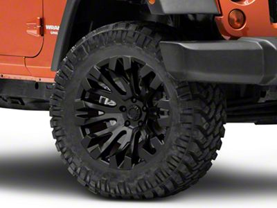 Fuel Wheels Quake Blackout Wheel; 20x10 (07-18 Jeep Wrangler JK)