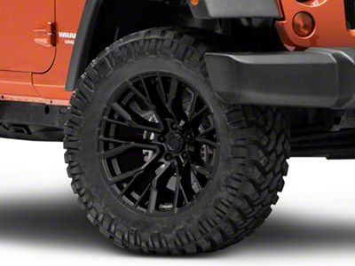 Fuel Wheels Rebar Blackout Wheel; 20x10 (07-18 Jeep Wrangler JK)