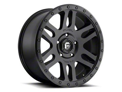Fuel Wheels Recoil Matte Black Wheel; 20x9 (07-18 Jeep Wrangler JK)