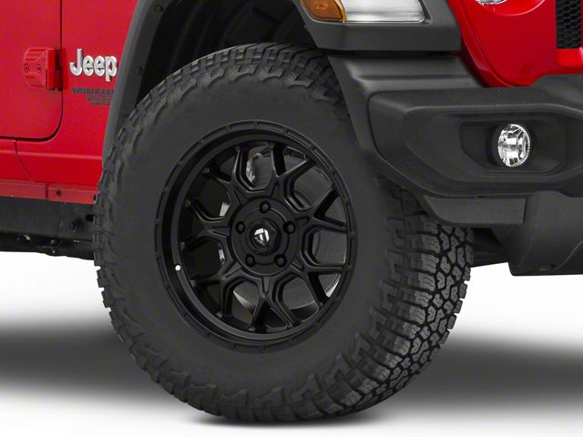 Fuel Wheels Tech Matte Black Wheel; 18x9 (18-24 Jeep Wrangler JL)