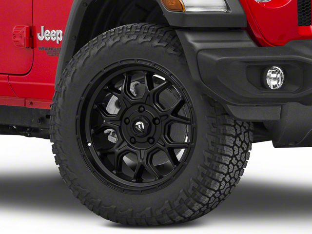 Fuel Wheels Tech Matte Black Wheel; 20x10 (18-24 Jeep Wrangler JL)