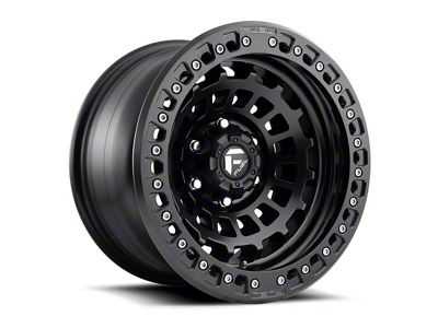Fuel Wheels Zephyr Beadlock Matte Black Wheel; 17x9 (07-18 Jeep Wrangler JK)