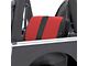 Smittybilt XRC Rear Seat Cover; Black/Red (03-06 Jeep Wrangler TJ)