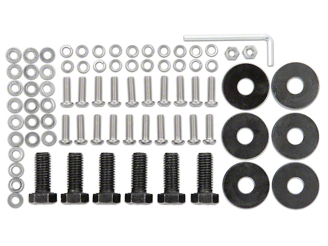 Barricade Replacement Bumper Hardware Kit for J116901 Only (87-06 Jeep Wrangler YJ & TJ)