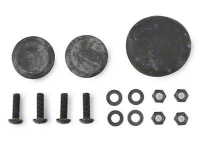 Deegan 38 Replacement Spare Tire Delete Hardware Kit for J119796 Only (07-18 Jeep Wrangler JK)