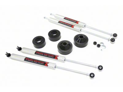 Rough Country 1.75-Inch Suspension Lift Kit with M1 Monotobe Shocks (07-18 Jeep Wrangler JK)