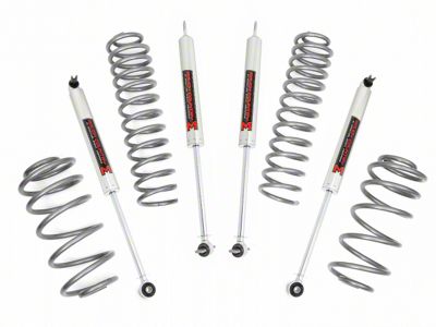 Rough Country 2.50-Inch Suspension Lift Kit with M1 Monotube Shocks (97-06 2.4L or 2.5L Jeep Wrangler TJ)