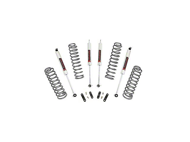 Rough Country 2.50-Inch Suspension Lift Kit with M1 Monotube Shocks (07-18 Jeep Wrangler JK 4-Door)