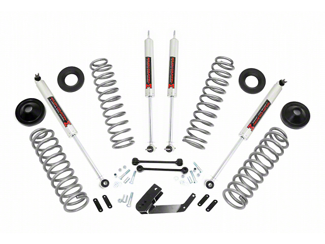 Rough Country 3.25-Inch Suspension Lift Kit with M1 Monotube Shocks (07-18 Jeep Wrangler JK 2-Door)