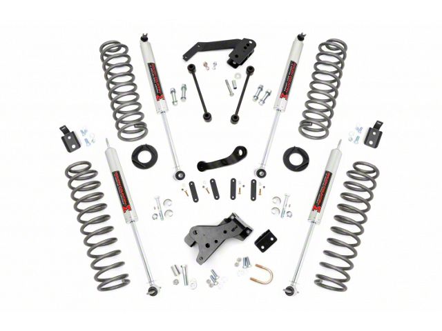 Rough Country 4-Inch Suspension Lift Kit with M1 Monotube Shocks (07-18 Jeep Wrangler JK 4-Door)