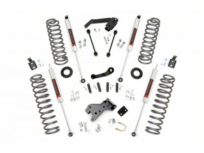 Rough Country 4-Inch Suspension Lift Kit with M1 Monotube Shocks (07-18 Jeep Wrangler JK 4-Door)