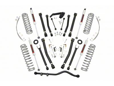 Rough Country 4-Inch X-Series Suspension Lift Kit with M1 Monotube Shocks (07-18 Jeep Wrangler JK 4-Door)