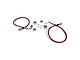 Clayton Off Road Front and Rear Brake Lines for 0 to 6-Inch Lift (07-18 Jeep Wrangler JK)