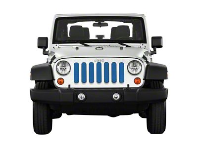 Under The Sun Inserts Grille Insert; Cosmos Blue (18-23 Jeep Wrangler JL w/o TrailCam; 2024 Jeep Wrangler JL Sport)