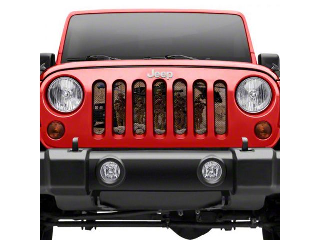 Under The Sun Inserts Grille Insert; Standing Strong (07-18 Jeep Wrangler JK)