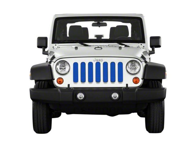 Under The Sun Inserts Grille Insert; Surf Blue Pearl (18-23 Jeep Wrangler JL w/o TrailCam; 2024 Jeep Wrangler JL Sport)