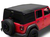 Bestop Supertop Squareback Soft Top; Black Twill (18-26 Jeep Wrangler JL 4-Door)