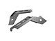 Motobilt Front Fender Chop Support Brackets with Two Pair of Side Marker Lights; Bare Steel (18-24 Jeep Wrangler JL Rubicon)