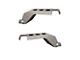 Motobilt Front Fender Chop Support Brackets with Two Pair of Side Marker Lights; Bare Steel (18-24 Jeep Wrangler JL, Excluding Rubicon)