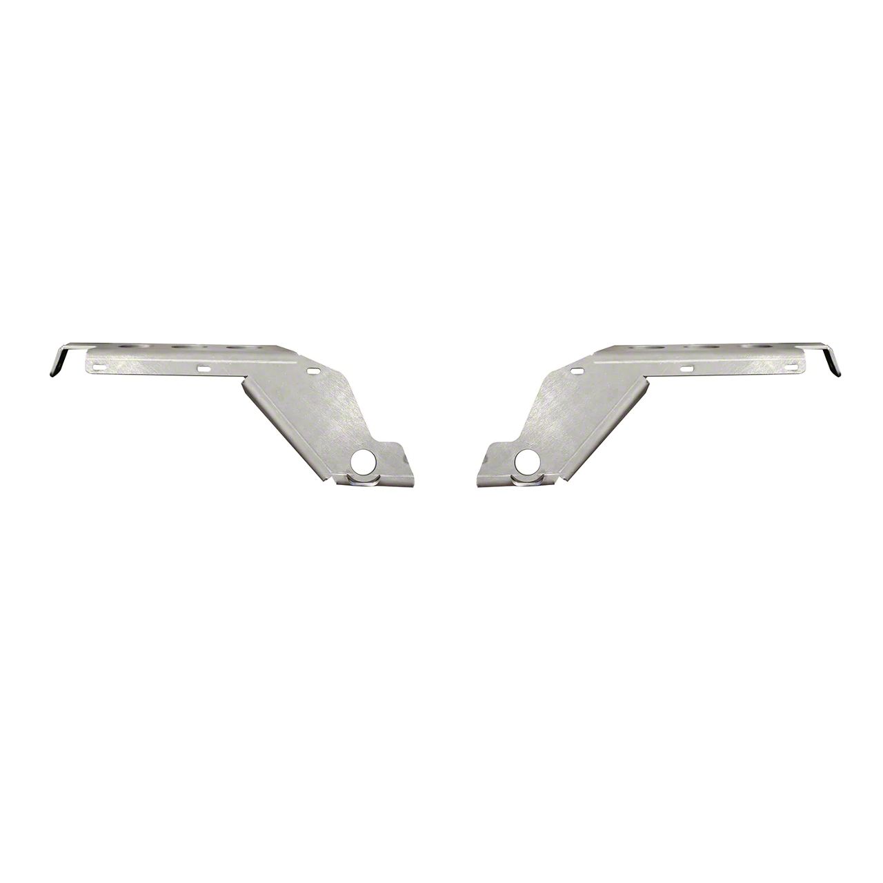 Motobilt Front Fender Chop Support Brackets; Bare Steel (18-23 Jeep Wrangler JL, Excluding Rubicon)