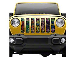 Under The Sun Inserts Grille Insert; Happy Bears (18-23 Jeep Wrangler JL)