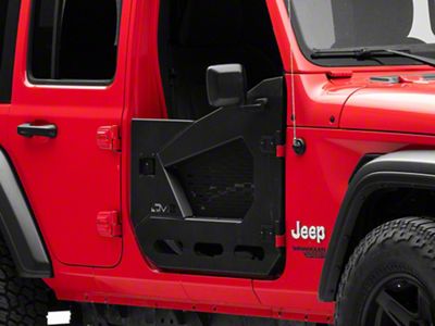 DV8 Offroad Spec Series Half Doors; Front (18-23 Jeep Wrangler JL)