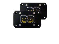 Heretic Studios 2-Inch Flush Mount LED Pod Lights; Flood Beam (Universal; Some Adaptation May Be Required)