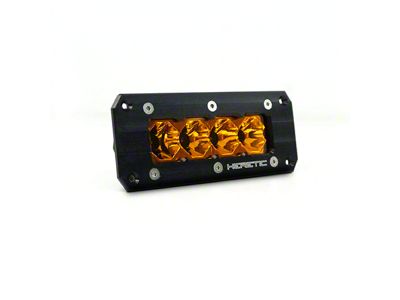 Heretic Studios 4-Inch Flush Mount Amber LED Pod Light; Combo Beam (Universal; Some Adaptation May Be Required)