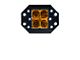 Heretic Studios Quattro Flush Mount Amber LED Pod Lights; Flood Beam (Universal; Some Adaptation May Be Required)