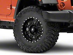 Mammoth Split 8 Beadlock Satin Black Wheel; 16x8 (07-18 Jeep Wrangler JK)