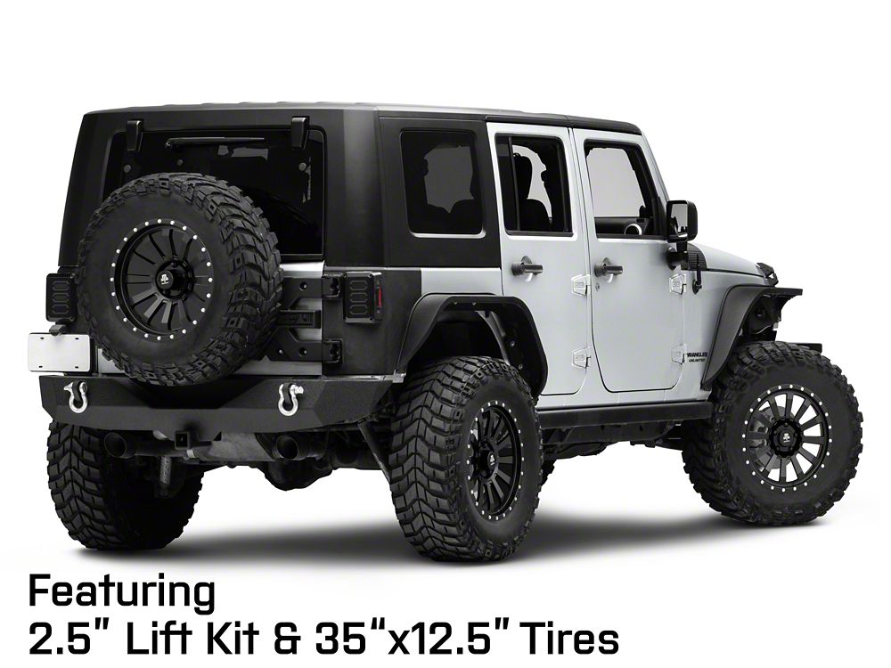 Mammoth 12 Hole Beadlock Satin Black Wheel; 18x9 (07-18 Jeep