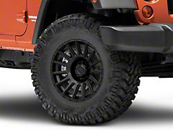 Rovos Wheels Bara Satin Black Wheel; 17x9 (07-18 Jeep Wrangler JK)