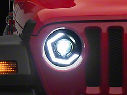MP Concepts Thanos LED Headlights; Black Housing; Clear Lens (18-24 Jeep Wrangler JL)