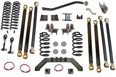 Clayton Off Road 4-Inch Pro Series 3-Link Long Arm Suspension Lift Kit (97-06 Jeep Wrangler TJ, Excluding Unlimited)