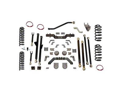 Clayton Off Road 5.50-Inch Long Arm Suspension Lift Kit with Rear 5-Inch Stretch (97-06 Jeep Wrangler TJ)