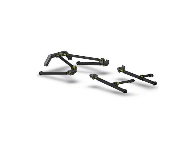 Clayton Off Road Front and Rear Long Arm Upgrade Kit (97-06 Jeep Wrangler TJ, Excluding Unlimited)