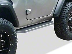 H-Style Running Boards; Polished (07-18 Jeep Wrangler JK 2-Door)