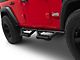 Octagon Tube Drop Style Nerf Side Step Bars; Black (18-24 Jeep Wrangler JL 4-Door)
