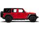 Octagon Tube Drop Style Nerf Side Step Bars; Black (18-24 Jeep Wrangler JL 4-Door)