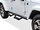 Octagon Tube Drop Style Nerf Side Step Bars; Black (07-18 Jeep Wrangler JK 4-Door)