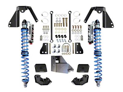 EVO Manufacturing 14-Inch Travel Rear Bolt-On EVO Spec King 2.5 Coil-Over Kit with Compression Adjusters (18-24 Jeep Wrangler JL)