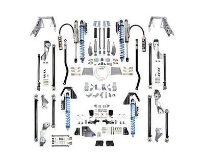 EVO Manufacturing 2.50-Inch Double Throwdown King Coil-Over Bypass HC Long Arm Pro Plus Suspension System (18-23 2.0L or 3.6L Jeep Wrangler JL 4-Door, Excluding 4xe)