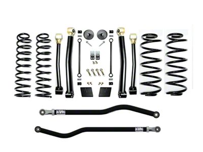 EVO Manufacturing 2.50-Inch Enforcer Stage 3 Suspension Lift Kit with Front and Rear Track Bars (18-24 2.0L or 3.6L Jeep Wrangler JL, Excluding 4xe)